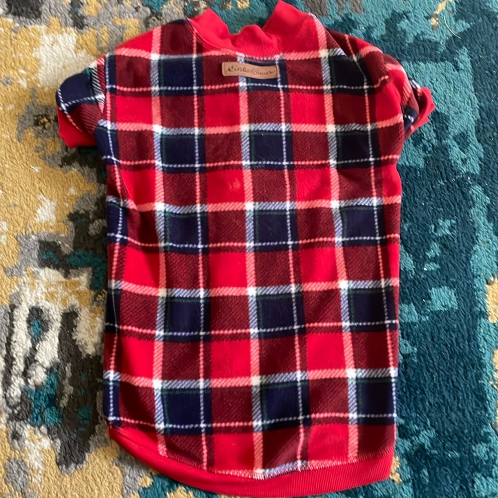 Eddie Bauer fleece dog coat size large
